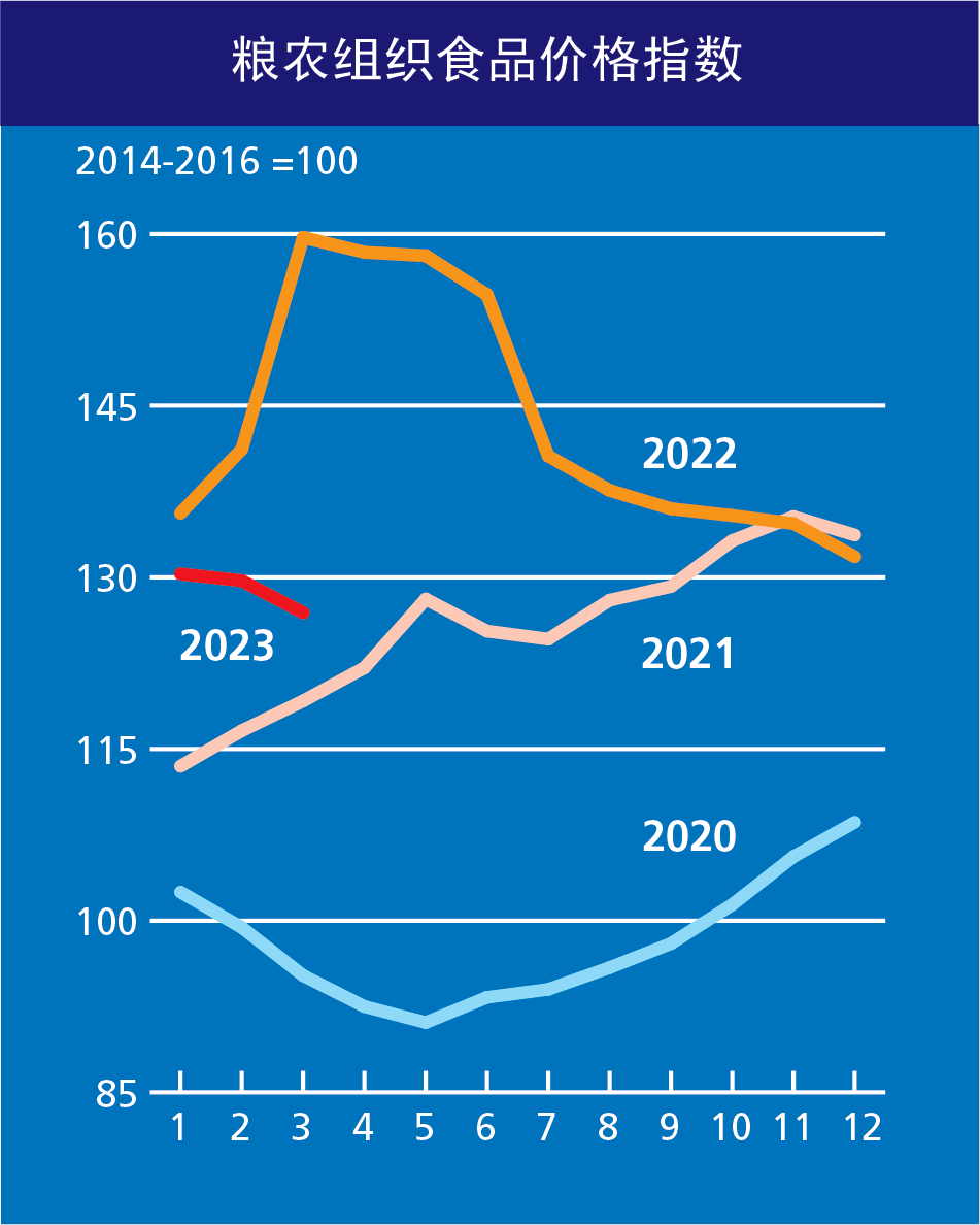 苹果12个版价格:联合国粮农组织食品价格指数连续第12个月下行